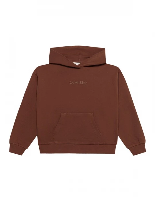 Obrázek produktu Calvin Klein Jeans Mikina tmavě hnědá / bílá