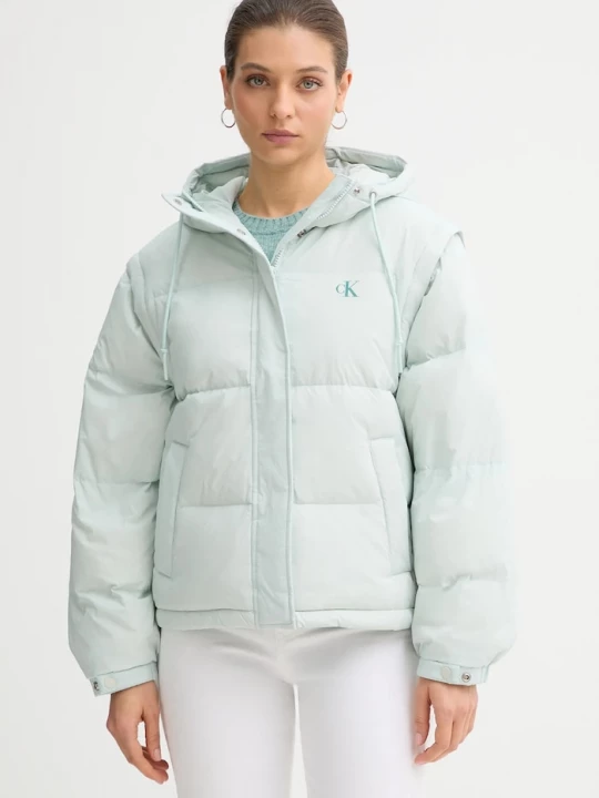 Obrázek produktu Calvin Klein Jeans Péřová vesta Calvin Klein Jeans zelená