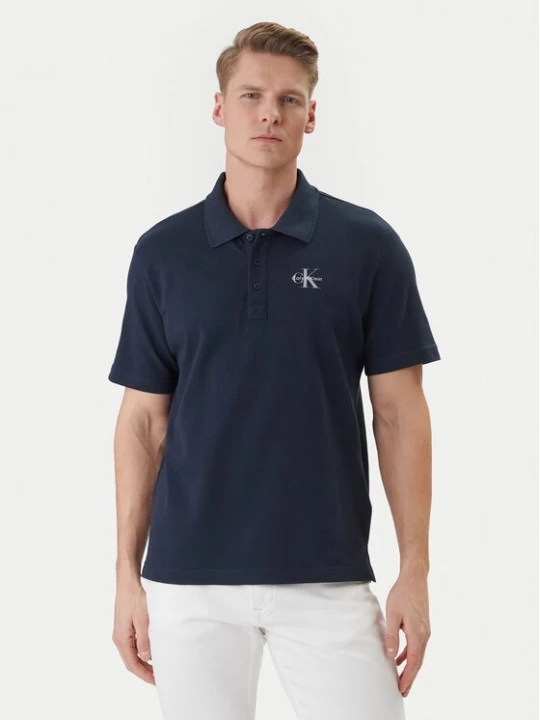 Obrázek produktu Calvin Klein Jeans Polokošile Easy Monologo LV04RF209G Tmavomodrá Regular Fit