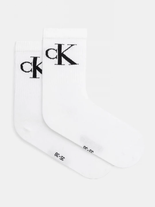 Obrázek produktu Calvin Klein Jeans ponožky dámské s bavlnou 2-pack bílá