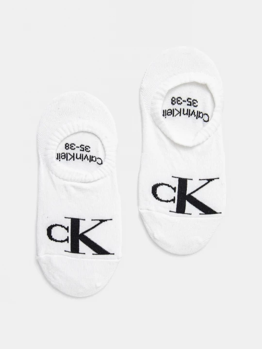 Obrázek produktu Calvin Klein Jeans ponožky dámské s bavlnou 2-pack bílá