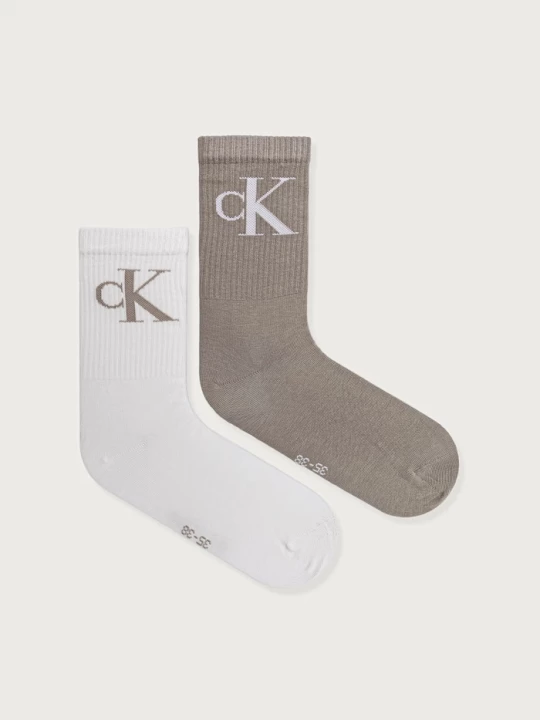 Obrázek produktu Calvin Klein Jeans ponožky dámské s bavlnou 2-pack bílá