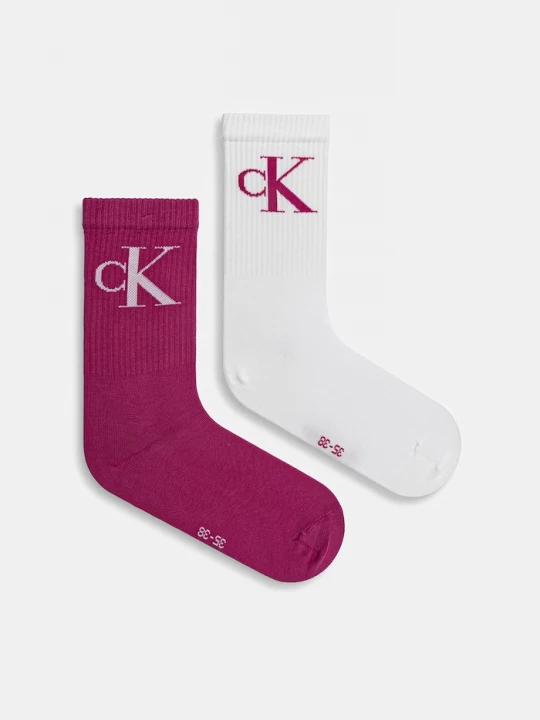 Obrázek produktu Calvin Klein Jeans ponožky dámské s bavlnou 2-pack růžová