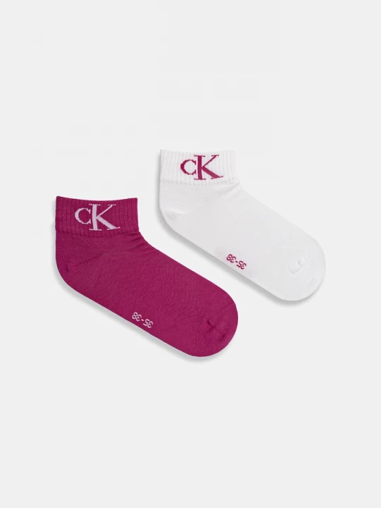 Obrázek produktu Calvin Klein Jeans ponožky dámské s bavlnou 2-pack růžová
