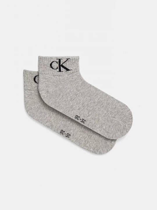 Obrázek produktu Calvin Klein Jeans ponožky dámské s bavlnou 2-pack šedá