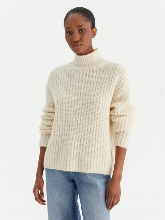 Obrázek produktu Calvin Klein Jeans Rolák Brushed Wool Ls LV044D361G Bílá Regular Fit