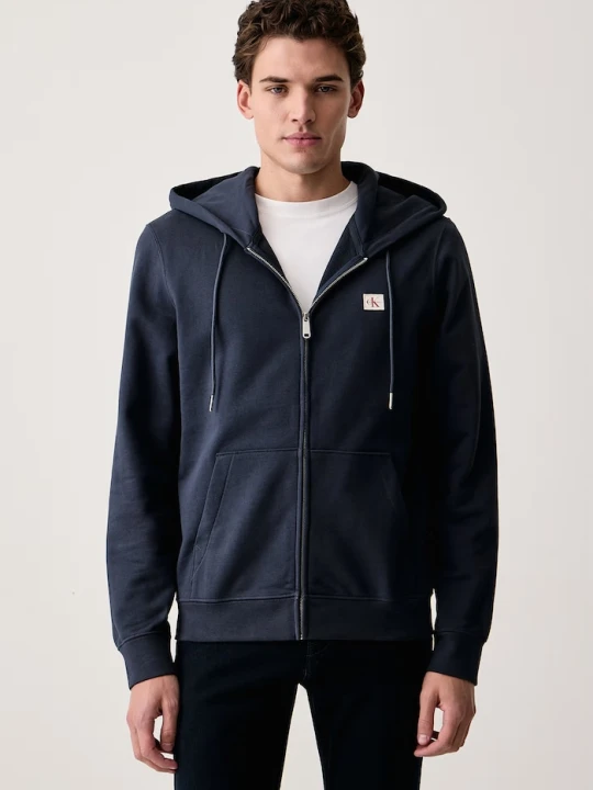Obrázek produktu Calvin Klein Jeans rozepínací mikina pánská s bavlnou námořnická modř