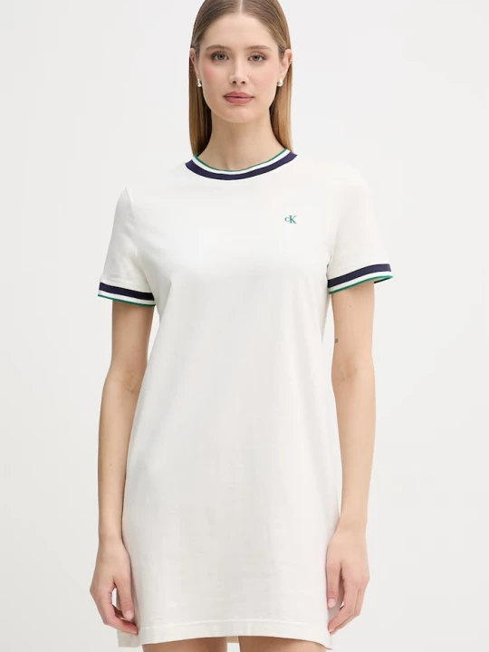 Obrázek produktu Calvin Klein Jeans šaty bavlněné béžová