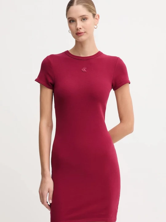 Obrázek produktu Calvin Klein Jeans Šaty Calvin Klein Jeans burgundské