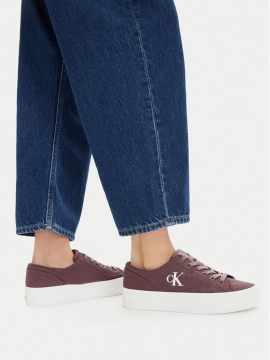 Obrázek produktu Calvin Klein Jeans Sneakersy Vulc Flatform Low Canvas Mg YW0YW01763 Bordó