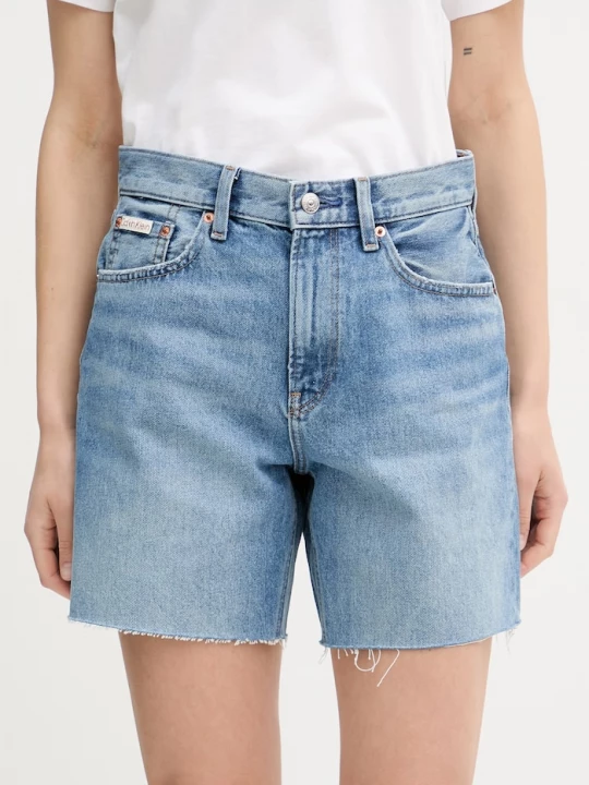 Obrázek produktu Calvin Klein Jeans šortky dámské bavlněné modrá
