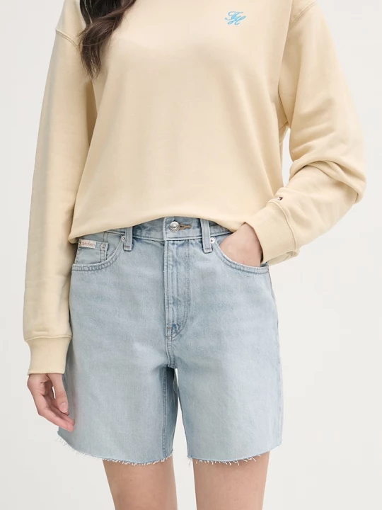 Obrázek produktu Calvin Klein Jeans šortky dámské džínové modrá