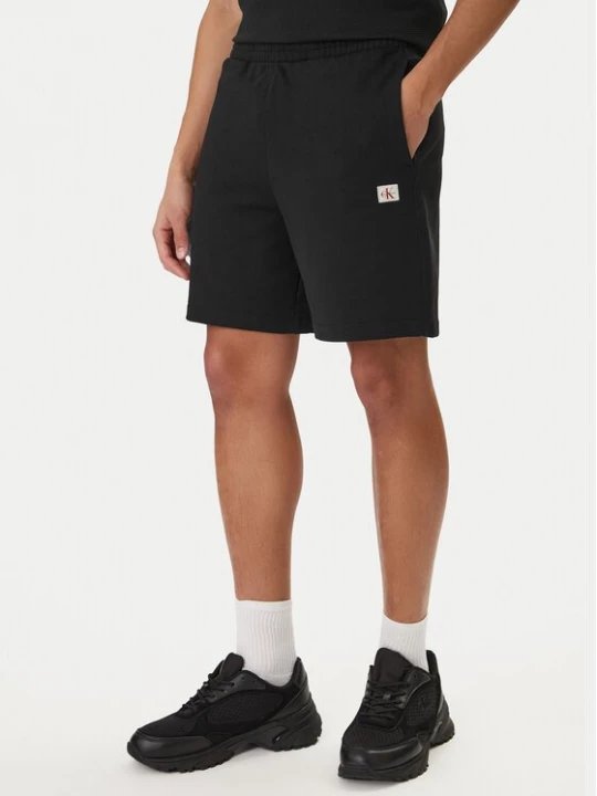 Obrázek produktu Calvin Klein Jeans Sportovní kraťasy Badge LV04RF282G Černá Regular Fit