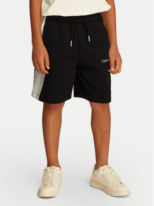 Obrázek produktu Calvin Klein Jeans Sportovní kraťasy Color Block IB0IB02433 Černá Relaxed Fit
