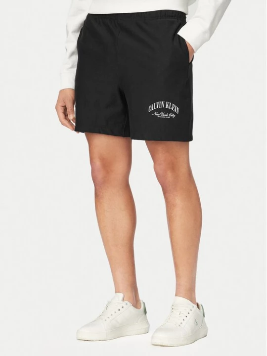 Obrázek produktu Calvin Klein Jeans Sportovní kraťasy Terry LV04RF275G Černá Regular Fit