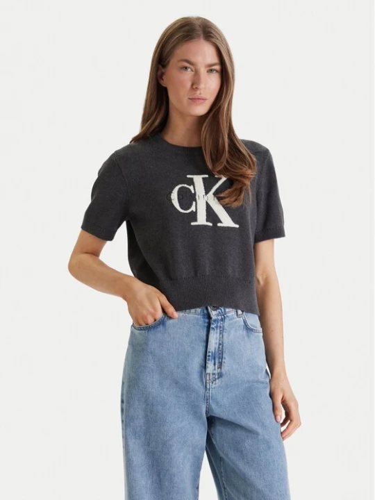 Obrázek produktu Calvin Klein Jeans Svetr Chunky LV044E306G Šedá Regular Fit