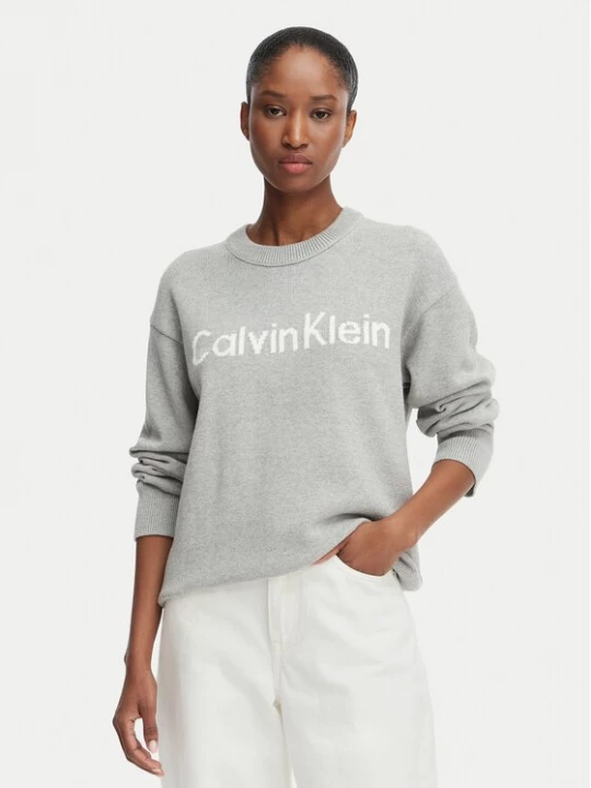 Obrázek produktu Calvin Klein Jeans Svetr LV044G313G Světle šedá Regular Fit