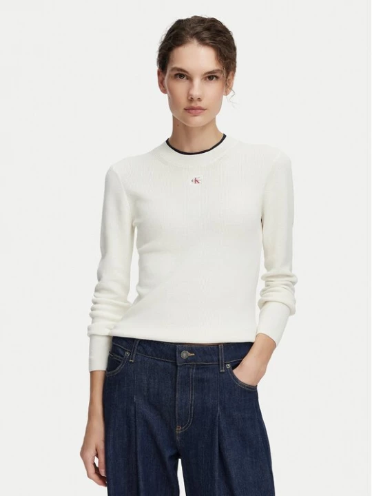 Obrázek produktu Calvin Klein Jeans Svetr LV047G309G Krémová Regular Fit