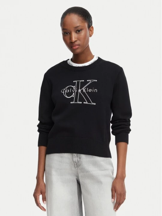 Obrázek produktu Calvin Klein Jeans Svetr LV047G322G Černá Regular Fit