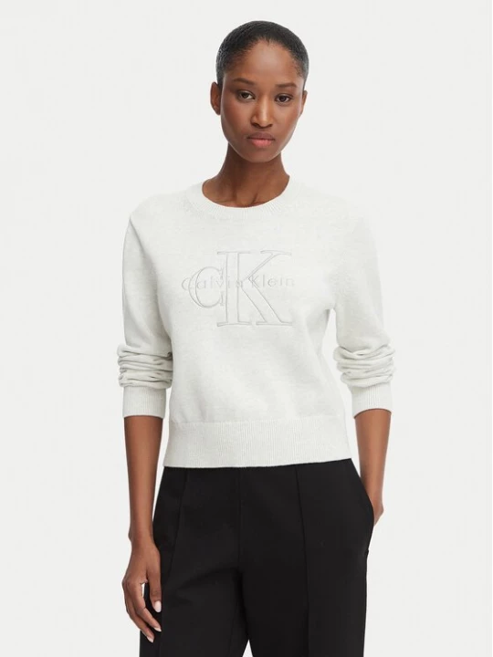 Obrázek produktu Calvin Klein Jeans Svetr LV047G322G Krémová Regular Fit