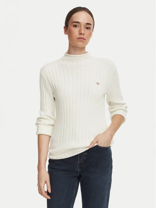 Obrázek produktu Calvin Klein Jeans Svetr LV047H304G Krémová Regular Fit