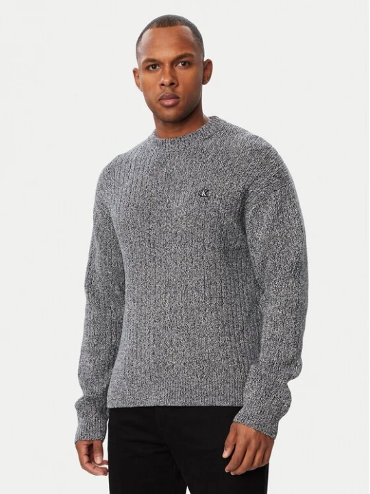 Obrázek produktu Calvin Klein Jeans Svetr LV04RH328G Tmavě šedá Regular Fit