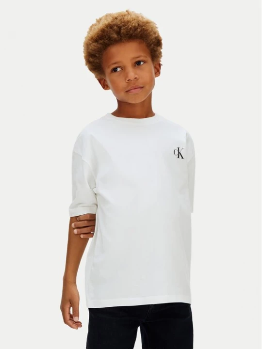 Obrázek produktu Calvin Klein Jeans T-Shirt Bridge LVCKSJA05B Bílá Regular Fit