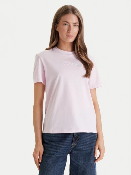 Obrázek produktu Calvin Klein Jeans T-Shirt Classic Foil LV047E821G Růžová Regular Fit