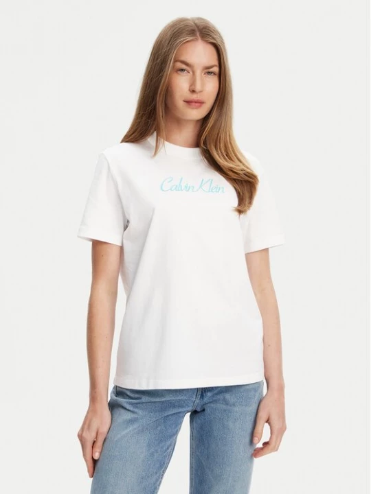 Obrázek produktu Calvin Klein Jeans T-Shirt Classic Logo LV047C854G Bílá Regular Fit