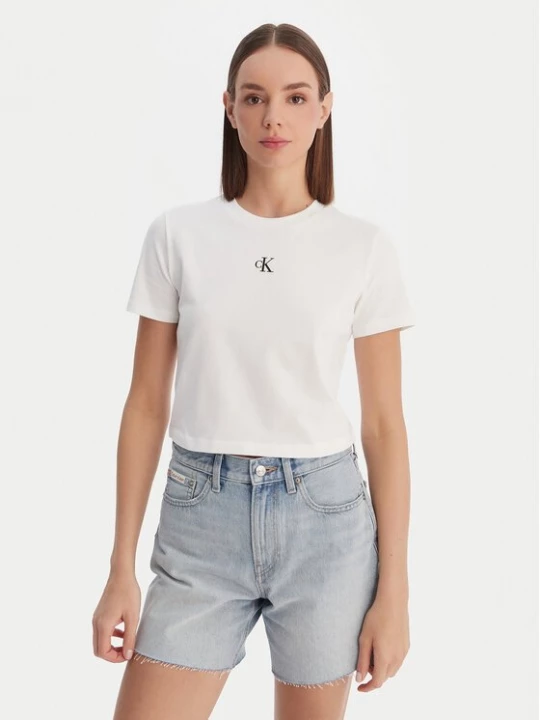 Obrázek produktu Calvin Klein Jeans T-Shirt LV047AB213 Bílá Regular Fit