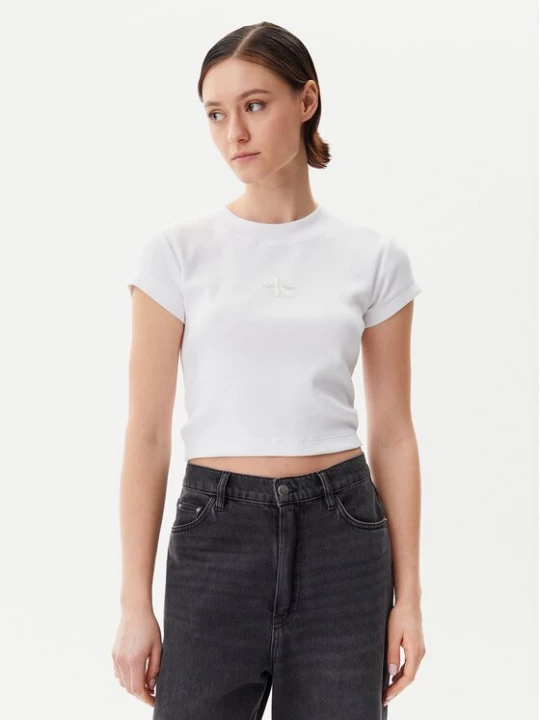 Obrázek produktu Calvin Klein Jeans T-Shirt LV047AB802 Bílá Regular Fit
