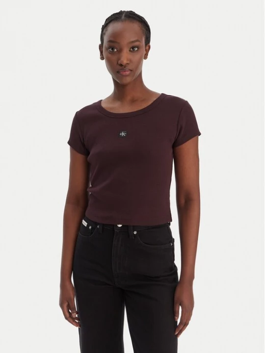 Obrázek produktu Calvin Klein Jeans T-Shirt LV047C200G Hnědá Slim Fit