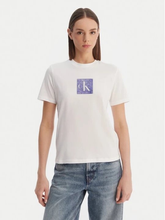 Obrázek produktu Calvin Klein Jeans T-Shirt LV047F819G Bílá Classic Fit