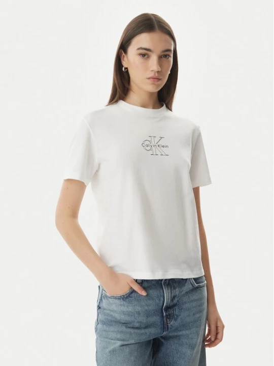 Obrázek produktu Calvin Klein Jeans T-Shirt LV047G831G Bílá Regular Fit