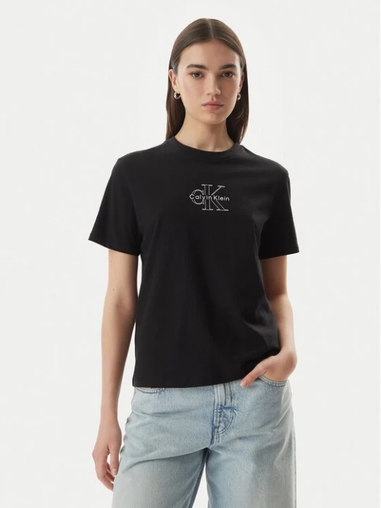 Obrázek produktu Calvin Klein Jeans T-Shirt LV047G831G Černá Regular Fit