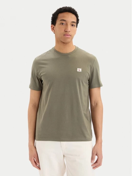 Obrázek produktu Calvin Klein Jeans T-Shirt LV04RC272G Tmavě zelená Regular Fit