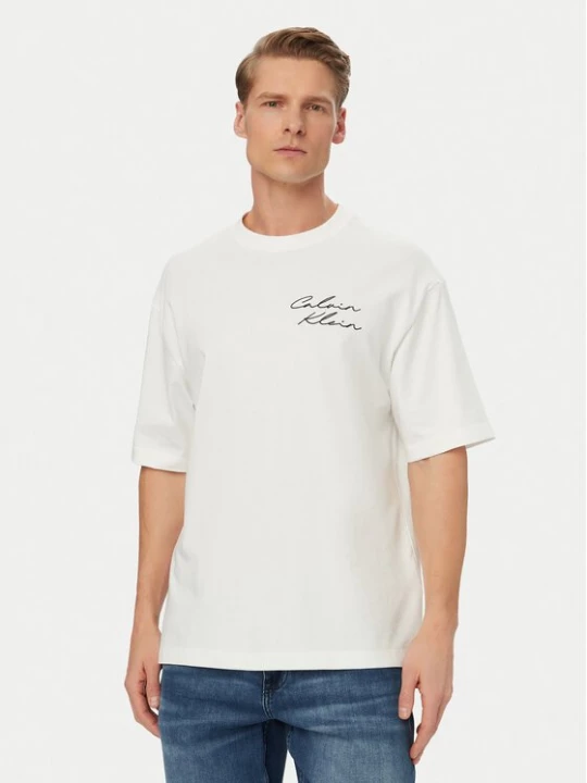 Obrázek produktu Calvin Klein Jeans T-Shirt LV04RE828G Bílá Regular Fit
