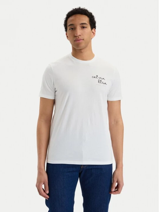 Obrázek produktu Calvin Klein Jeans T-Shirt LV04RG837G Bílá Regular Fit