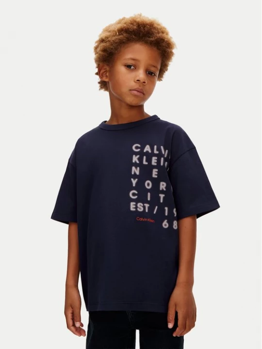 Obrázek produktu Calvin Klein Jeans T-Shirt LVCKSJA02B Tmavomodrá Relaxed Fit