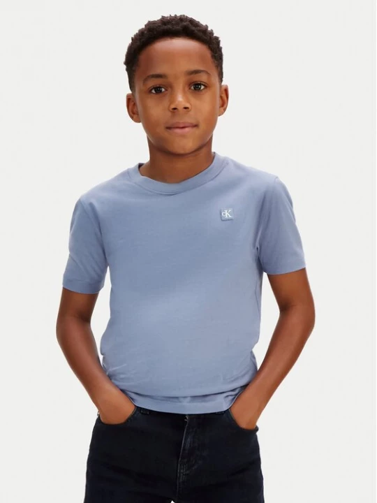 Obrázek produktu Calvin Klein Jeans T-Shirt Mono Mini Badge LV1CKSJA30 Modrá Regular Fit