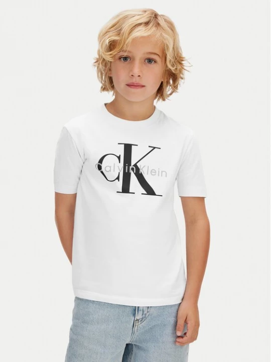 Obrázek produktu Calvin Klein Jeans T-Shirt Monologo LV1CKSJA33 Bílá Regular Fit