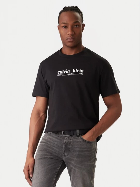 Obrázek produktu Calvin Klein Jeans T-Shirt NYC Graphic LV14RE831G Černá Regular Fit
