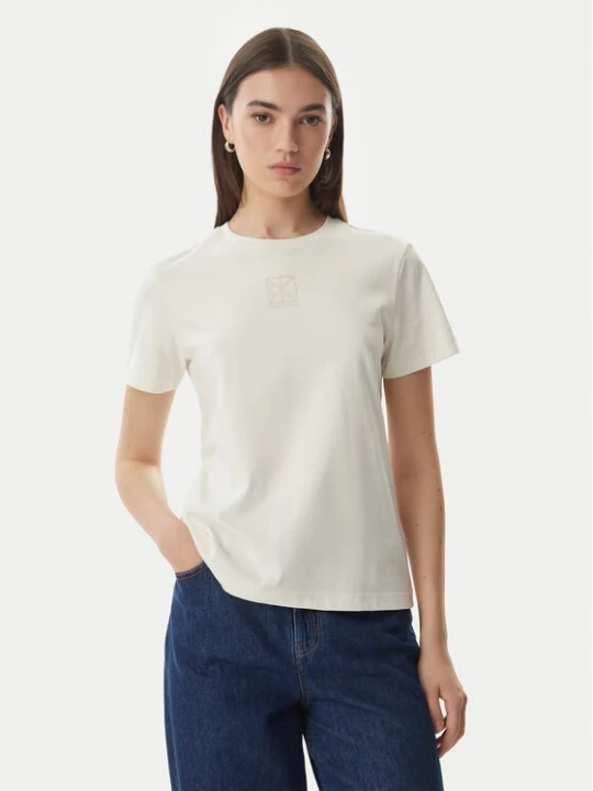 Obrázek produktu Calvin Klein Jeans T-Shirt SS 20s LV044G200G Krémová Regular Fit