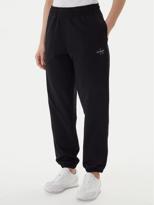 Obrázek produktu Calvin Klein Jeans Teplákové kalhoty Foil Monologo LV047E826G Černá Regular Fit