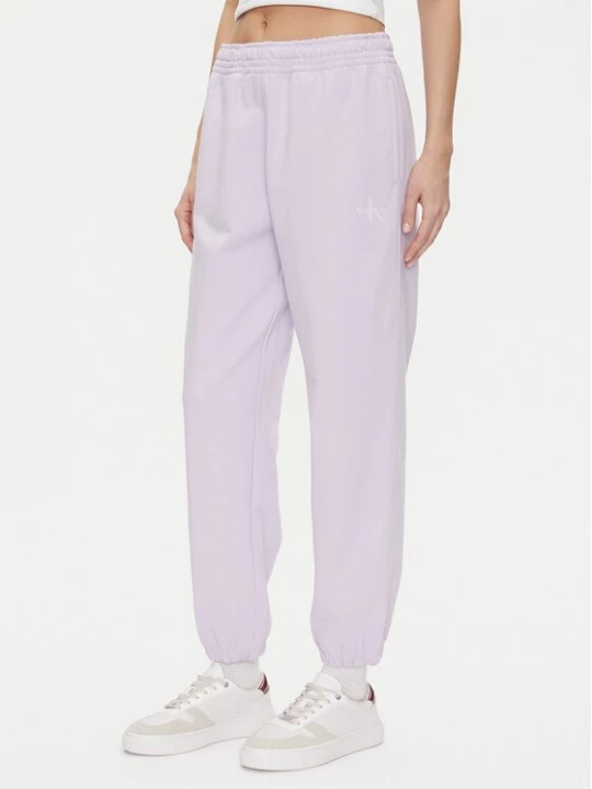 Obrázek produktu Calvin Klein Jeans Teplákové kalhoty Monologo LV047B235G Fialová Regular Fit