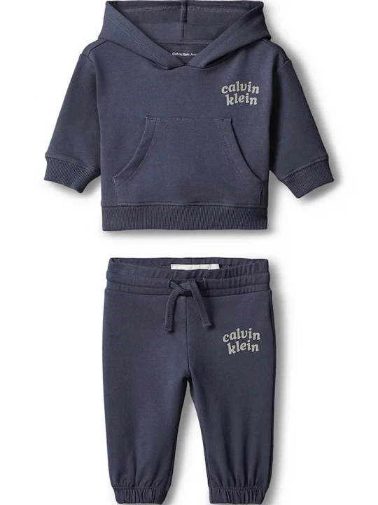 Obrázek produktu Calvin Klein Jeans teplákový set kojenecký bavlněný s elastanem námořnická modř