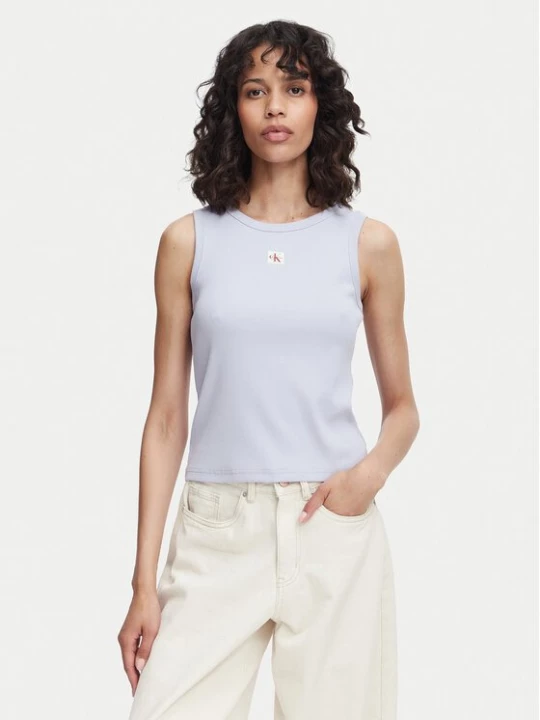 Obrázek produktu Calvin Klein Jeans Top LV047C201G Světle modrá Slim Fit