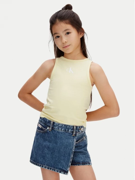 Obrázek produktu Calvin Klein Jeans Top LVCKSJB10G Žlutá Slim Fit
