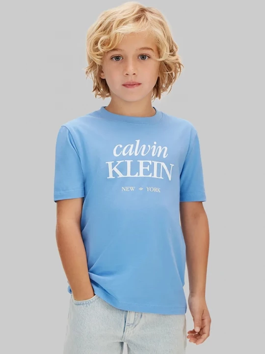 Obrázek produktu Calvin Klein Jeans tričko dětské bavlněné modrá