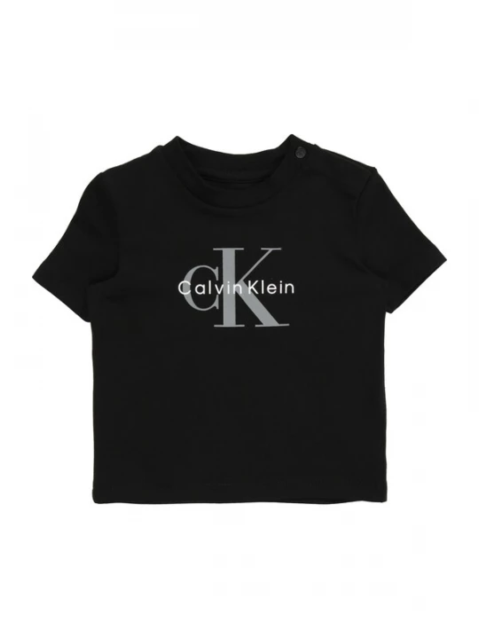 Obrázek produktu Calvin Klein Jeans Tričko 'Monologo' šedobéžová / černá / bílá